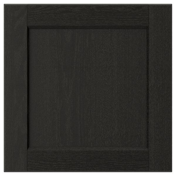 Дверь, черная морилка 40x40 см IKEA LERHYTTAN ЛЕРХЮТТАН 703.564.93 - фото 1