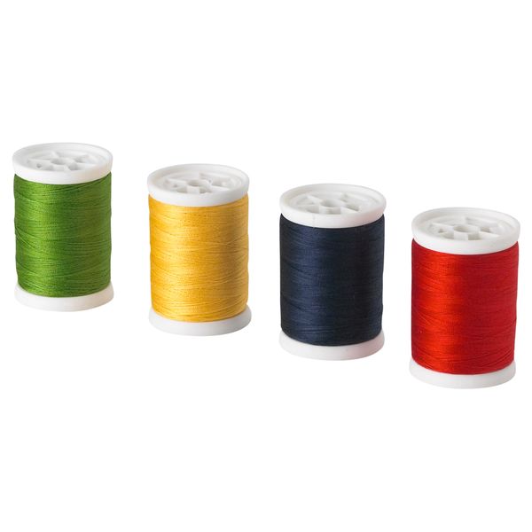 Нитки СИ, красный/темно-синий, желтый/зеленый (300 м) - схема-чертеж с размерами