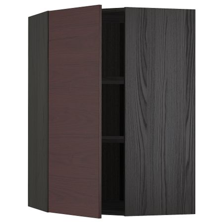 Угловой навесной шкаф с полками, 68x100 cm IKEA METOD МЕТОД 493.354.69