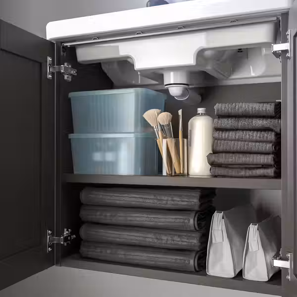 RYKTA РЮКТА Контейнер с крышкой - прозрачный серо-синий 18x24x12 см/3.5 л - фото 4