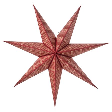 Абажур, полоска/красный 70 см IKEA STRÅLA СТРОЛА 405.035.94