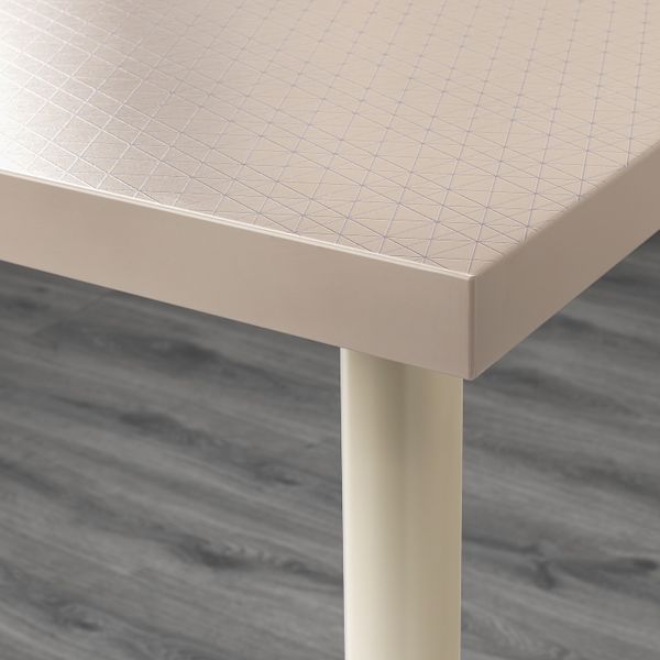 Стол, геометрический бежевый, бежевый, 120x60 см IKEA ЛИННМОН / АДИЛЬС 292.141.52 - схема-чертеж с размерами