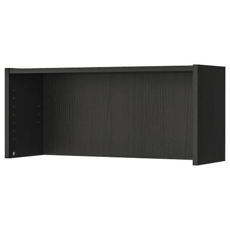 Верхняя полка, 80x28x35 см, черно-коричневый IKEA BILLY БИЛЛИ 702.638.56