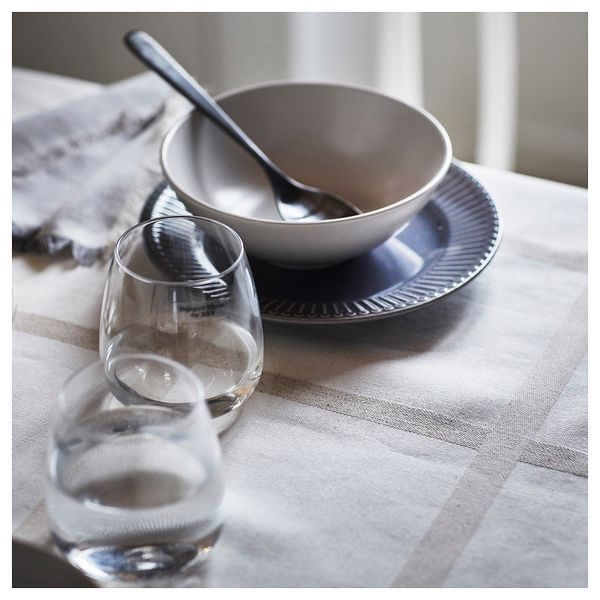 Тарелка десертная, каменная керамика серый, 21 см IKEA STRIMMIG СТРИММИГ 405.056.49 - фото 3