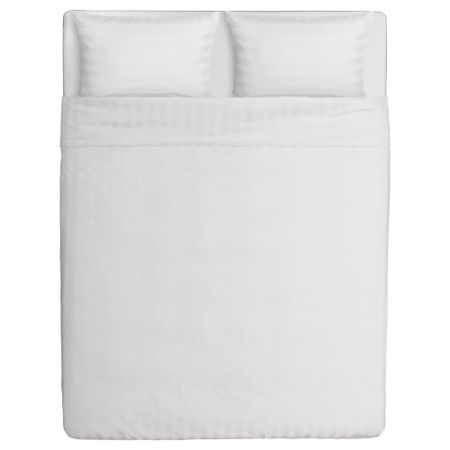 Пододеяльник и 2 наволочки СТРАНДГИЛЛЕН, полоска, белый