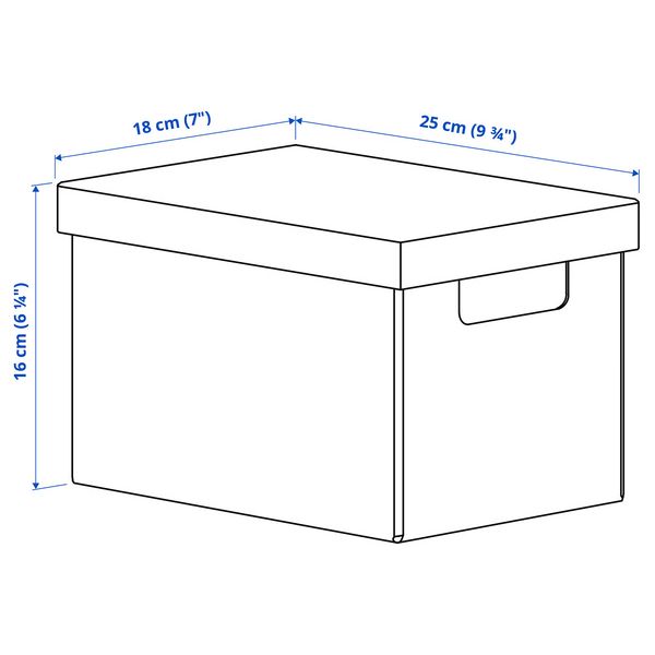 Упаковка 6 из 5 для IKEA - схема-чертеж с размерами