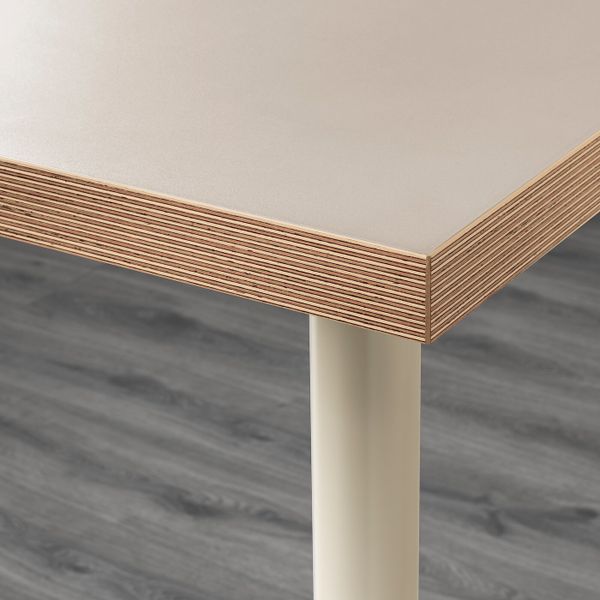 Стол, бежевый, 120x60 см IKEA ЛИННМОН / АДИЛЬС 992.141.58 - схема-чертеж с размерами