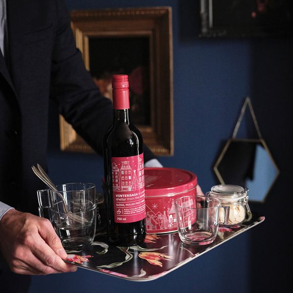 Тарелка десертная, белый/с рисунком 22 см IKEA UPPLAGA УППЛАГА 604.737.65 - схема-чертеж с размерами