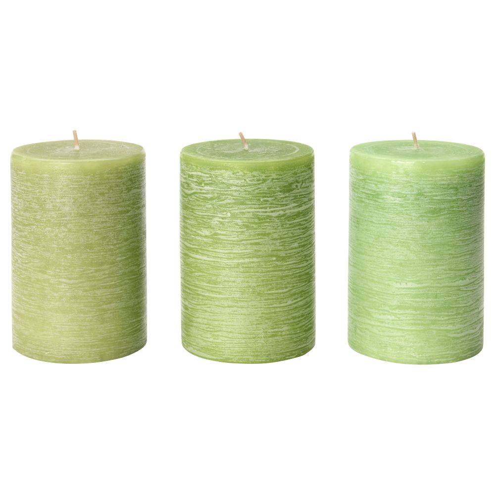 Неароматическая свеча формовая ФЁРСОКА, зеленый (10 см) - фото 1