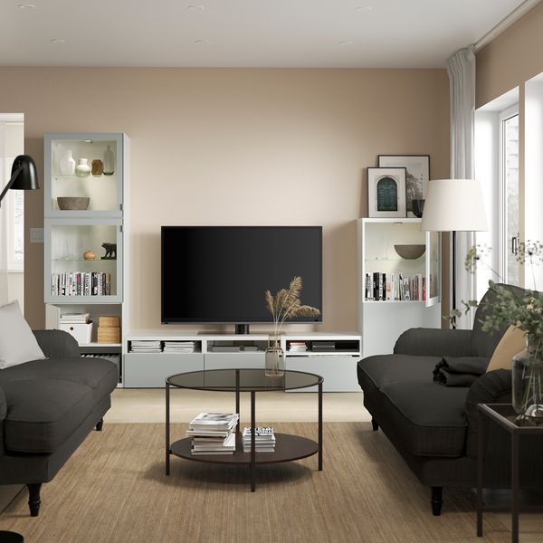 Комбинация для ТВ, стеклянные дверцы IKEA BESTÅ БЕСТО 694.213.62 - фото 3