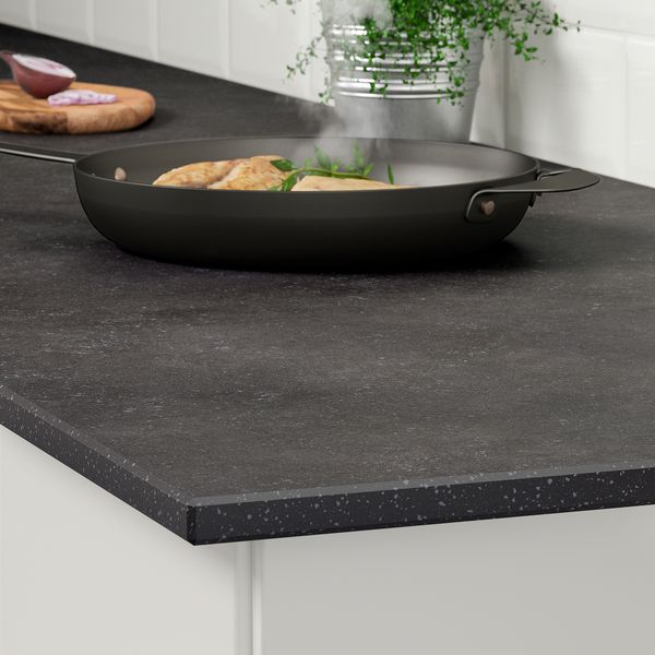 Столешница под заказ, матовый темно-серый, под мрамор керамика, 1 м²x2.0 см IKEA SKARARP 105.070.70 - фото 5