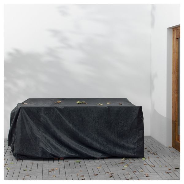 Стол + 6 кресел, для сада ЭПЛАРО, коричневая морилка, Иттерон синий - схема-чертеж с размерами