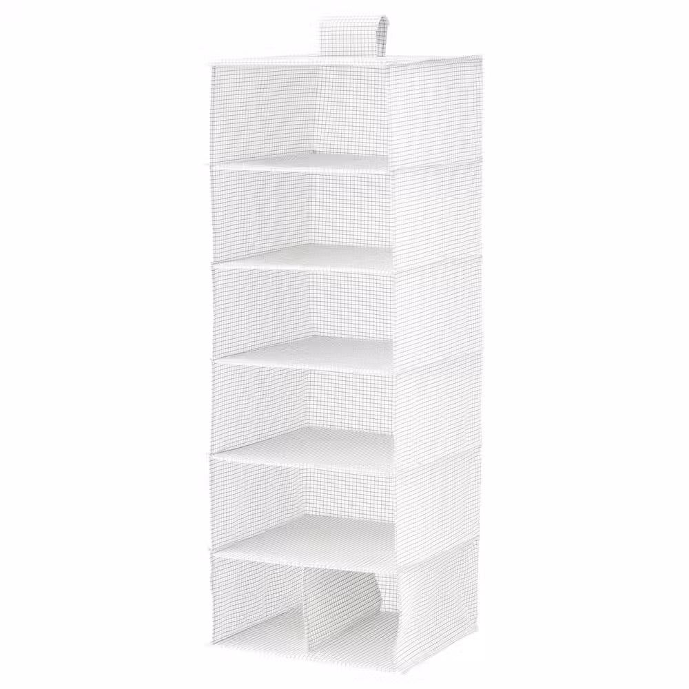 STUK Модуль для хранения/7 отделений - белый/серый 30x30x90 см - фото 1