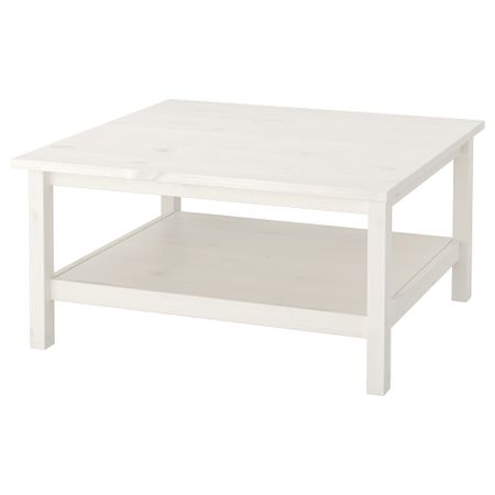 Журнальный стол, белая морилка, 90x90 см IKEA HEMNES ХЕМНЭС 101.762.87