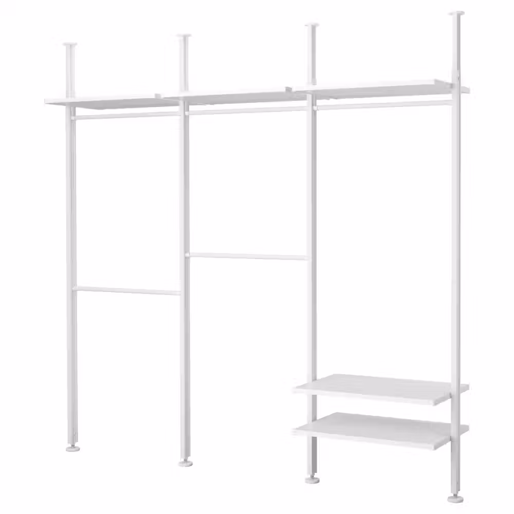 ELVARLI Гардероб, комбинация - белый 258x51x222-350 см - фото 1