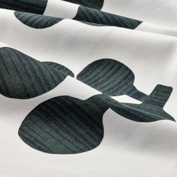 Ткань, белый, черный темно-зеленый 150 см IKEA KORALLOXBÄR КОРАЛЛОКСБЭР 305.070.93 - схема-чертеж с размерами