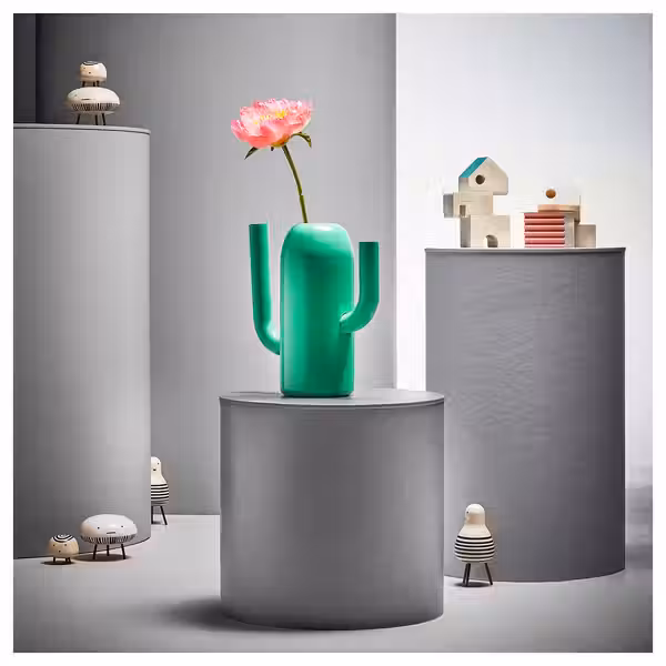 FÄLTLÖNN ФЭЛЬТЛЁНН Украшение "домик", 3 шт. - массив дерева/разноцветный - схема-чертеж с размерами