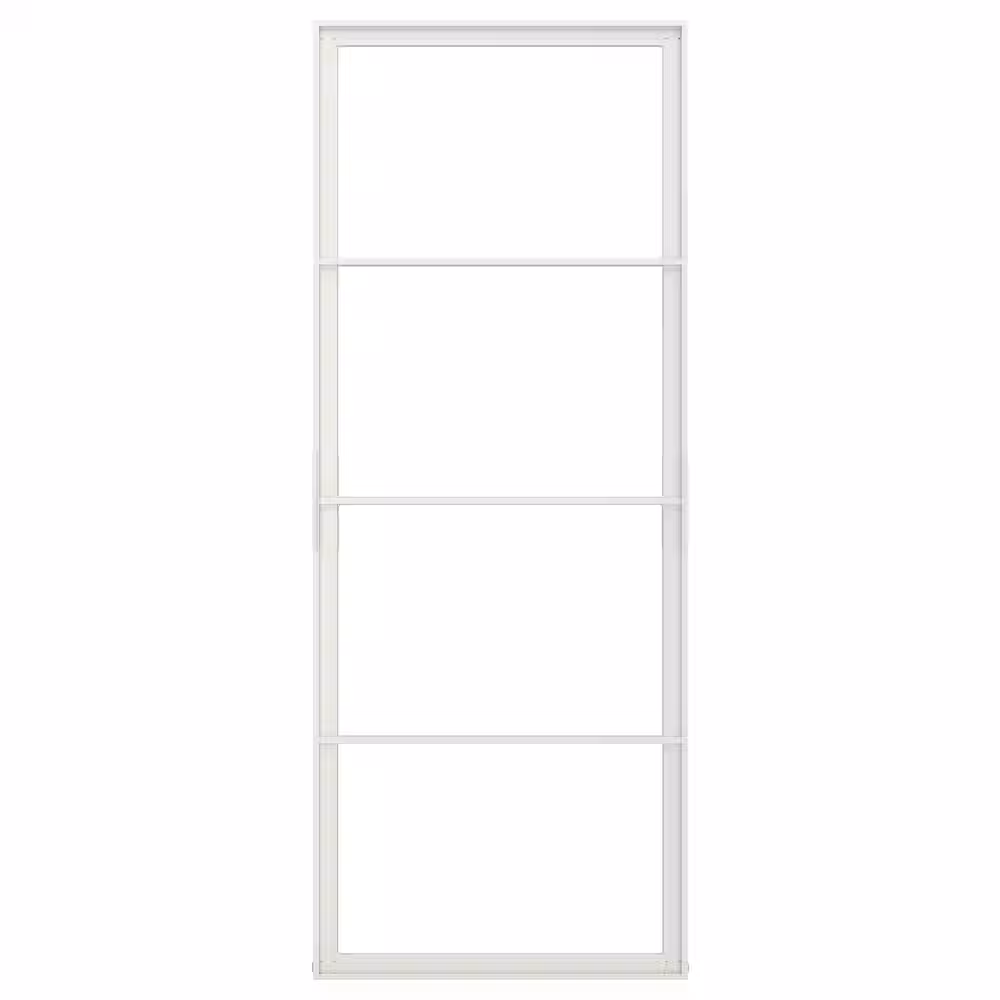 SKYTTA Рама раздвижной двери - белый 77x196 см - схема-чертеж с размерами