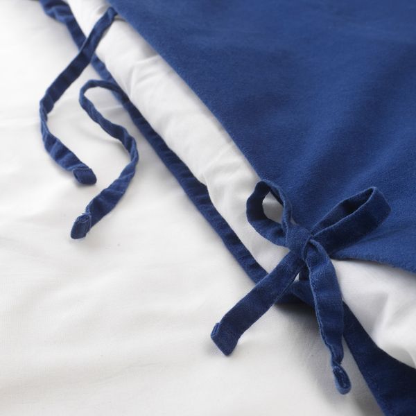 Пододеяльник и наволочка, темно-синий 150x200/50x70 см IKEA SÅNGLÄRKA СОНГЛЭРКА 904.269.99 - фото 5