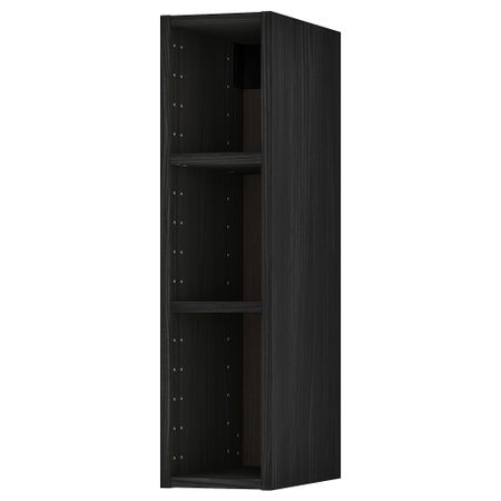 Каркас навесного шкафа, под дерево черный, 20x37x80 см IKEA METOD МЕТОД 602.521.13