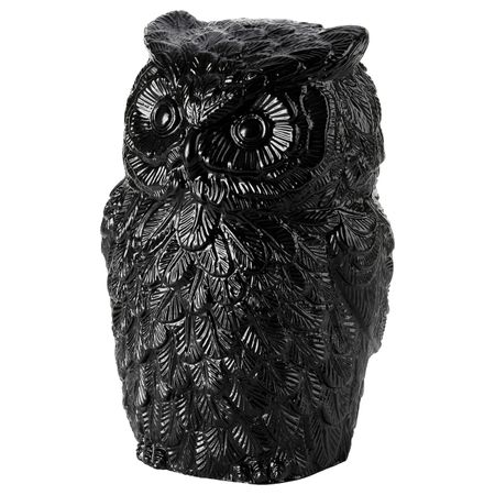 Украшение, сова черный 22 см IKEA ERINRA ЭРИНРА 205.019.49