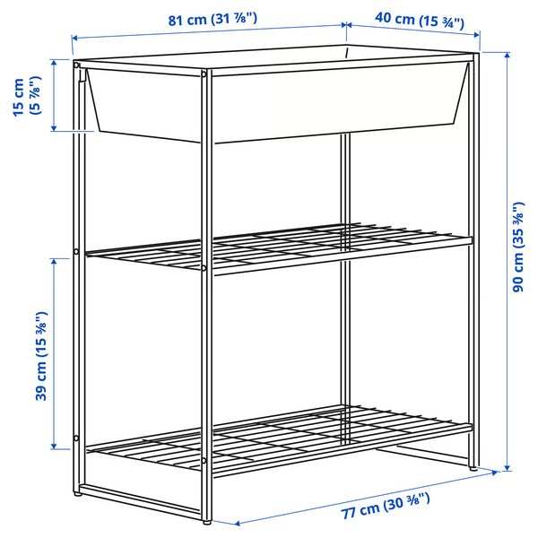 IKEA, дополнительный ракурс - схема-чертеж с размерами