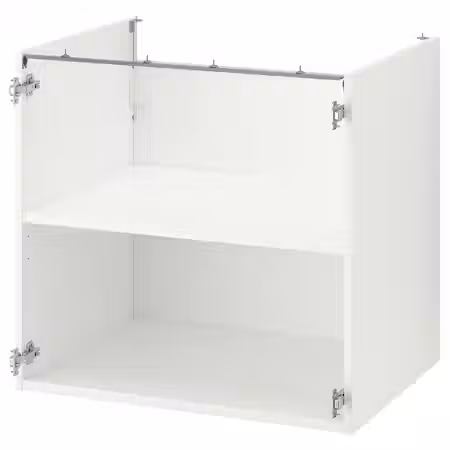 ENHET Напольный шкаф с полкой - белый 80x60x75 см