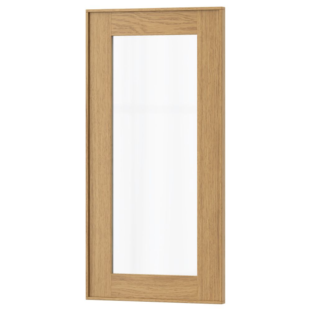 Стеклянная дверь ЭКЕСТАД, дуб - фото 1