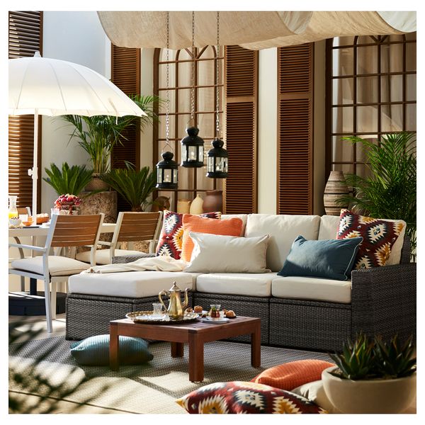 3-местный модульный диван, садовый, 223x144x88 cm IKEA SOLLERÖN СОЛЛЕРОН 392.878.26 - фото 3