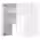 METOD Навесной шкаф д/вытяжки/полка/дверь - белый/Ringhult светло-серый 80x80 см