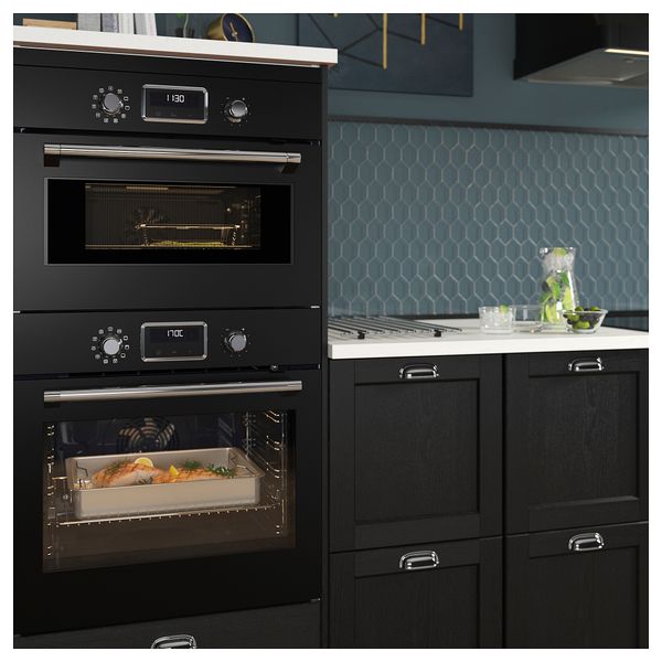 Духовка с горячим обдувом, черный IKEA SMAKSAK СМАКСАК 904.117.28 - фото 3