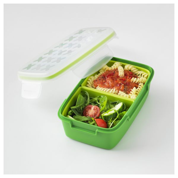 Контейнер для завтрака ФЕСТМОЛТИД, зеленый (19x13x6 см) - фото 3