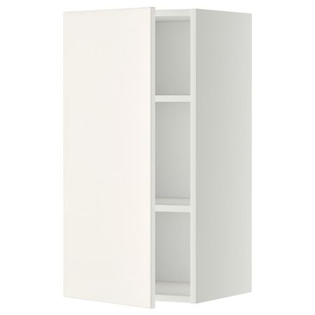 METOD Навесной шкаф с полками - белый/Veddinge белый 40x80 см