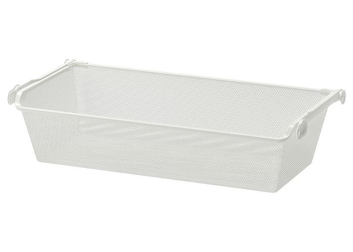 KOMPLEMENT Сетчатая корзина с направляющими - белый 75x35 см