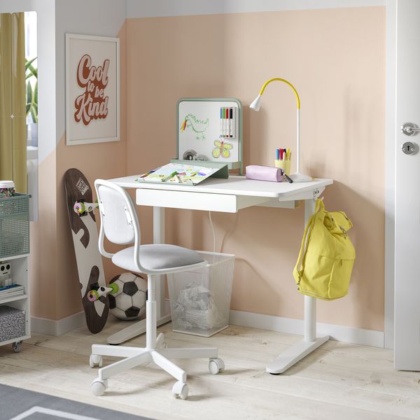 Письменный стол, комбинация, белый, светлый серо-зеленый, 90x60 см IKEA RELATERA 495.558.09 - фото 2