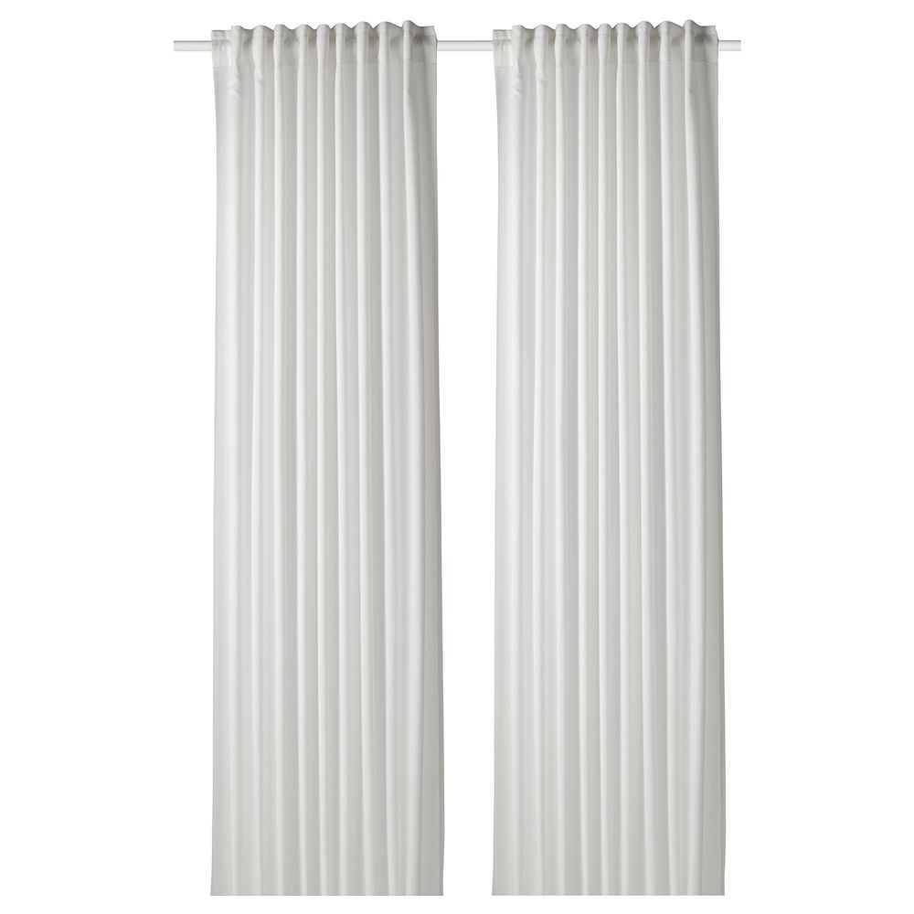 Звукопоглощающая гардина, белый 145x300 см IKEA GUNNLAUG ГУННЛАУГ 305.001.76 - фото 1