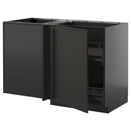 Угловой Напольный шкаф с выдвижной секцией IKEA METOD МЕТОД 195.894.05