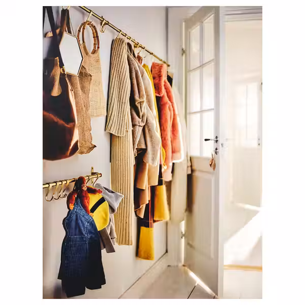 HULTARP Рейлинг - полированный/желтая медь 80 см - фото 3