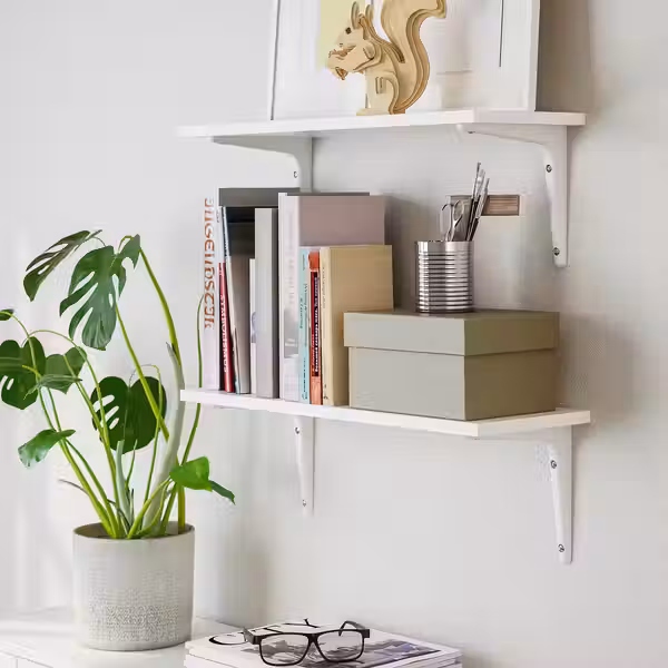 BURHULT / SIBBHULT Навесная полка, комбинация - белый/белый 59x20 см - фото 3