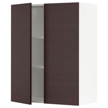 Навесной шкаф с полками, 2 дверцы IKEA METOD МЕТОД 494.618.20