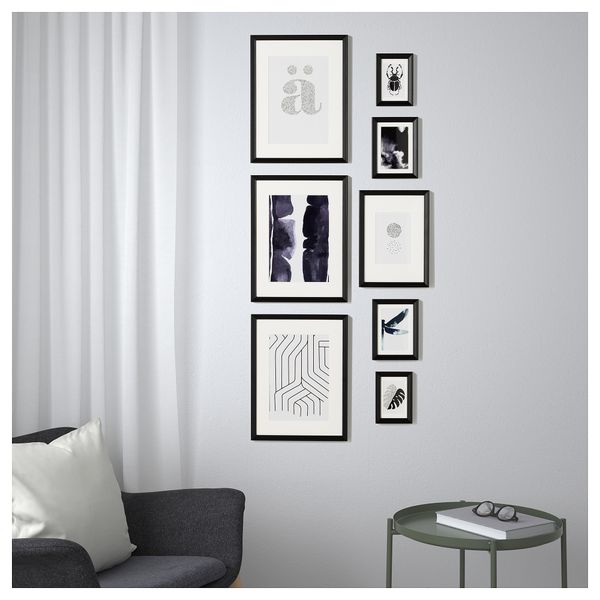 Рама с постером, 8 предмета КНОППЭНГ, черный - фото 5