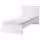 MALM Каркас кровати с матрасом - белый/Åbygda жесткий 90x200 см