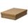 GÄRDESGÅRD Коробка с крышкой - естественный 25x35x8 см