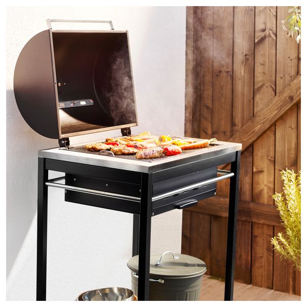 Угольный гриль КЛАСЕН, черный нержавеющ сталь - фото 2