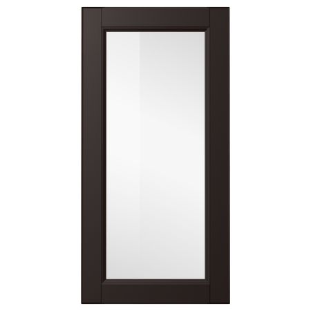 Стеклянная дверь ЛАКСАРБИ, черно-коричневый