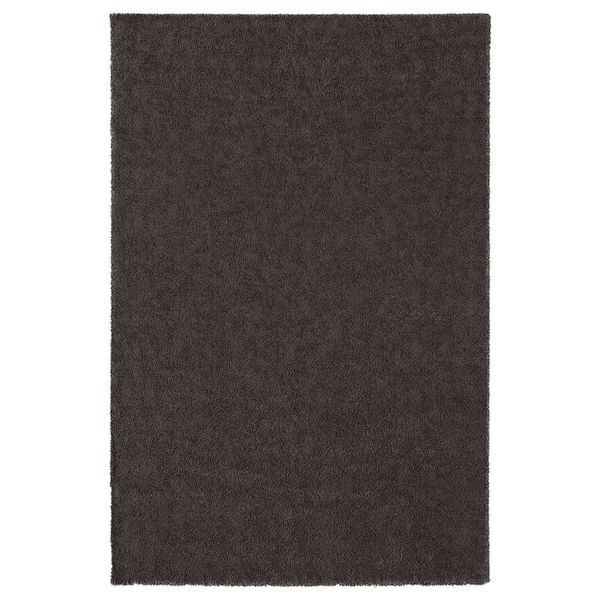 Ковер, короткий ворс, темно-серый 200x300 см IKEA STOENSE СТОЭНСЕ 504.268.16 - фото 1