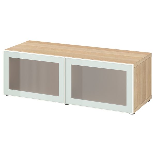 Стеллаж со стеклянная дверьми IKEA BESTÅ БЕСТО 894.904.77 - фото 2