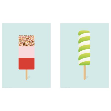Постер, Леденцы на палочке II, 30x40 см IKEA DRÖMBILD ДРЁМБИЛЬД 604.420.24
