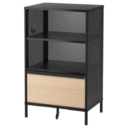 Модуль для хранения, на ножках, сетка черный 61x101 см IKEA BEKANT БЕКАНТ 592.825.40
