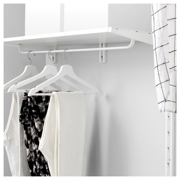 Штанга для консолей АЛЬГОТ, белый - схема-чертеж с размерами